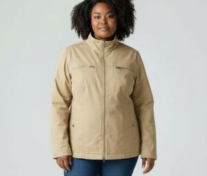 Chico's Kahki Jacket sz Chico's 4 see measurements Light Weight